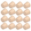 STOBAZA 16pcs Woven Basket Storage Basket Rustic Rattan Vase Flower