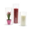 WGVI Hurricane Candle Holder Sleeve, Wide 4", Height 8", Clear