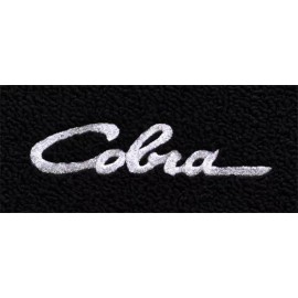 ACC Floor Mats For 1964 -68 Mustang Black Carpet Floor Mats 4PC with Cobra Script Logo on Front