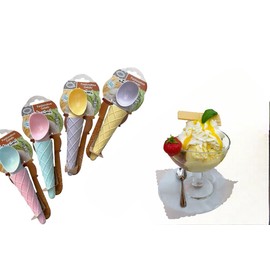 Ice Scoop Ice Cream Spoon Made of Food-Grade Plastic (Pink)