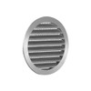 Ventilation Grille Diameter 200 mm Round with Flange/Pipe Connection Aluminium