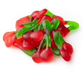 HariboBulk Happy Cherries Gummy Candy 2 Pound Bag - Chewy Cherry Flavored Gummi Candy for Candy Buffets, Party Treats & Snacks