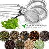 COM-FOUR® Tea Tongs in Various Sizes Stainless Steel Tea Infuser