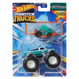 Hot Wheels Monster Trucks Toy Vehicle Truck Invader + Dragon Blaster for Kids Ages 3 and Up