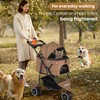 Pet Stroller,Dog Stroller for Small Medium Dogs Cats,3 Wheels,Foldable,with Breathable