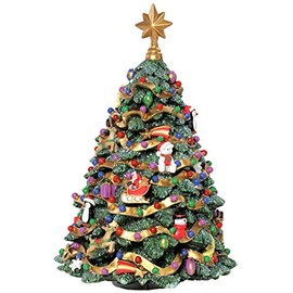 The San Francisco Music Box Company Jingle Bell Rotating Christmas Tree Figurine