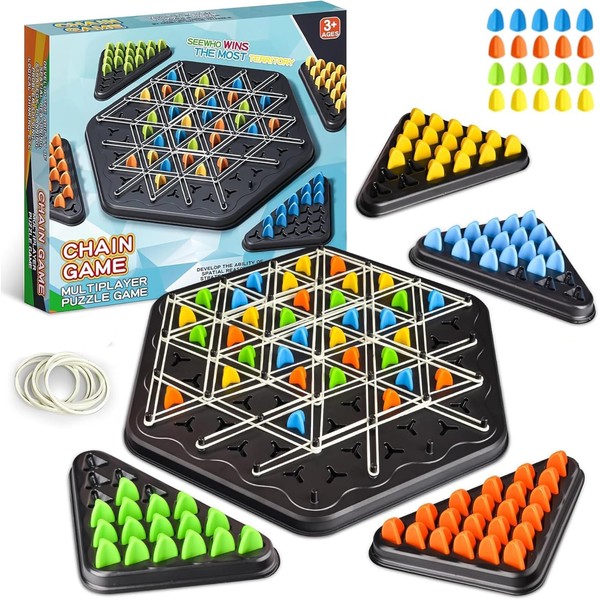 VIDSTW Triggle Game Triangle Chess Game Educational Triangle Chess Game