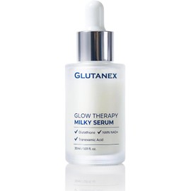 GLUTANEX MILKY SERUM® (REVISA QUE SEA CUENTA DE VENDEDOR EMPORTMX) Serum facial Despigmentante, Hidratante, Antioxidante y Bioenergetizante con Glutatión, Glutatión Liposomal, Ácido Tranexámico, NMN NAD+ (30ml.)