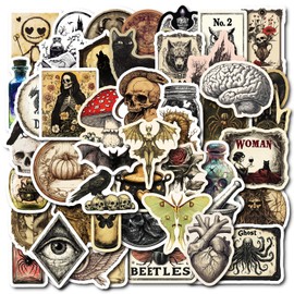 Pharmacist Water Bottle Stickers,50 PCS Retro Style Stickers Pack for Laptop Phone Skateboard Bicycle Suitcase Luggage Car Guitar,Waterproof Aesthetic Vinyl Stickers Gifts for Teens Children Girls