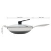 Kaichenyt Stainless Steel Wok 13 inch Non Stick Wok Pan