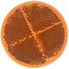 Truck-Lite 45A Amber 2-3/16" Round Stick-On Reflector (Adhesive Backing, Mounts