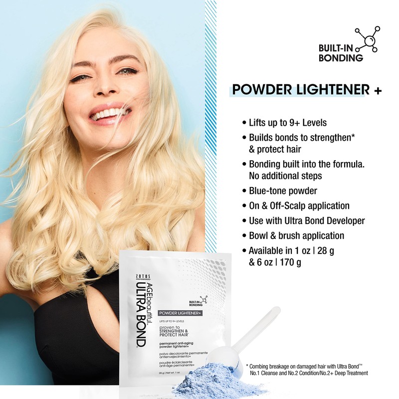 AGE beautiful Permanent Powder Hair Lightener with Ultra Bond Building