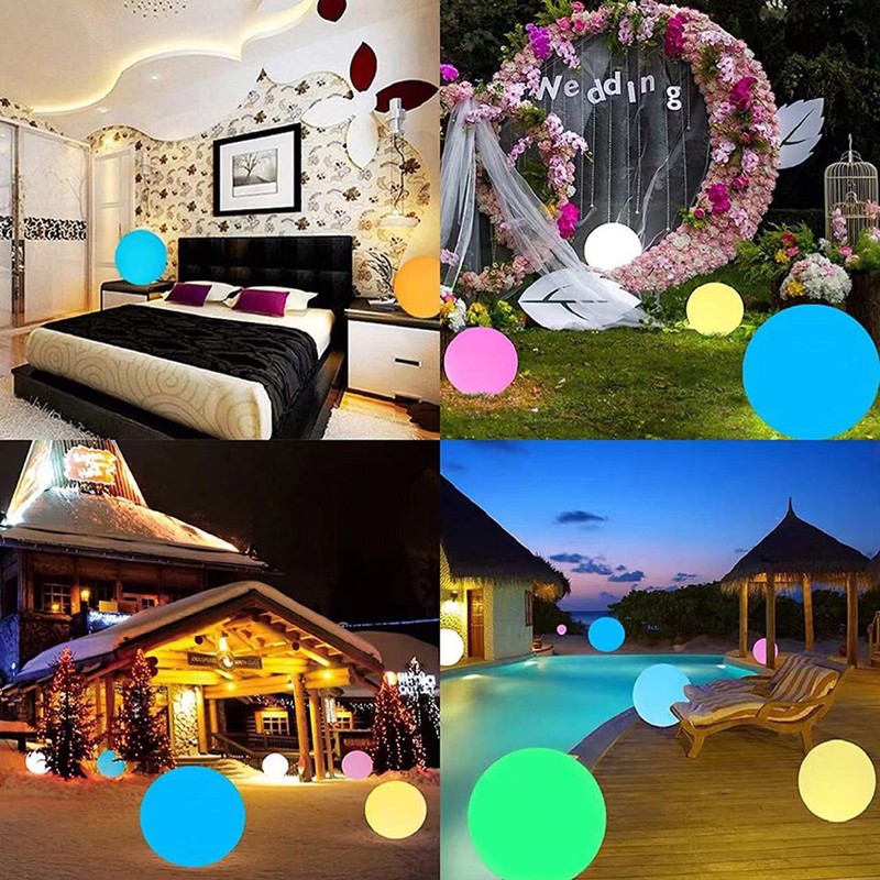 40cm Floating Pool Light LED Floating Light Oversized Inflatable Glowing