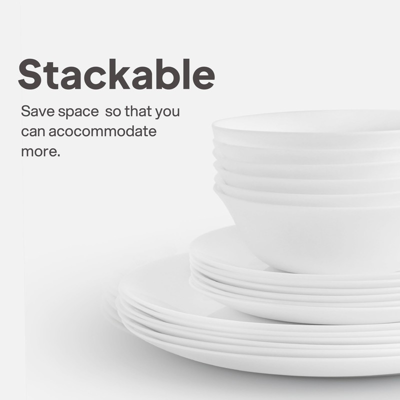 Cello Regal Dinnerware Set of 18 pieces, Service for 6,