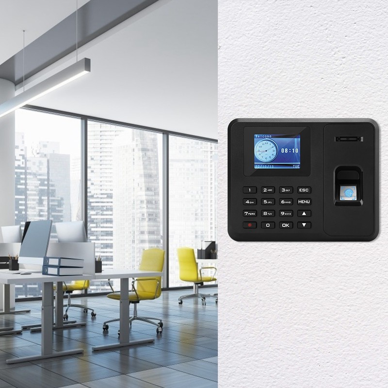 2.4in TFT LCD Screen Fingerprint Time Recorder Employee Attendance Machine