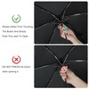 Lejorain Travel Mini Umbrella for Purse - Black Compact Durable