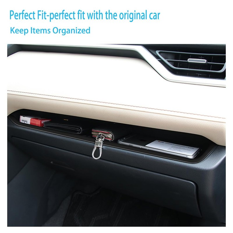 kenddeel Center Console Organizer Tray,Passenger Storage Organizer Mat,Glove Box Storage