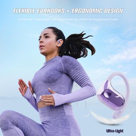 Out of Ear Earless Headphones Bluetooth Open Outer Ear Wireless Headphones Outside The Ear Open Ear Earbuds Buds Wireless Ear Hanging Bluetooth Headset Bone Air Conduction Earbuds Skin Tone