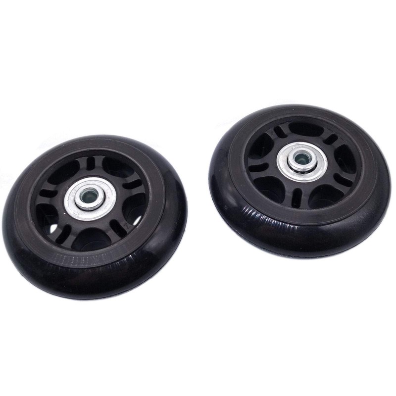2Set OD 80mm Luggage Suitcase Replacement Wheels Axles Repair Wrench
