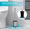 Sineng Silicone Toilet Brush and Holder Set, Stainless Steel Toilet