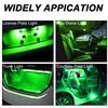 T10 194 168 LED Dash Instrument Light Bulbs Green with