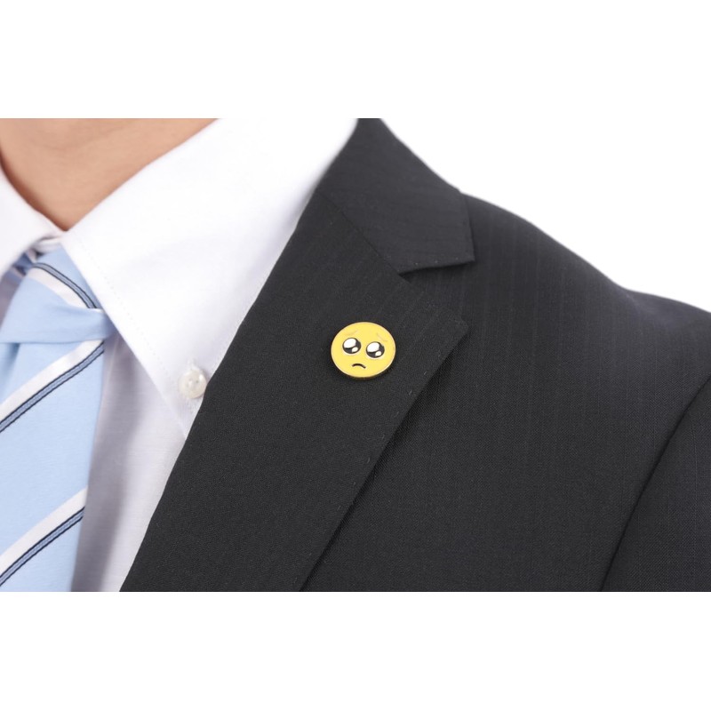 Don Flyee Pyen Emoticon Funny Pin Badge Pin Butterfly Clutch
