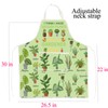 FUSTMW Gardener Apron for Women Men Gardening Apron with Pocket