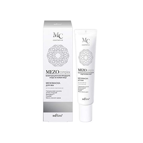 Mezo Complex Mezo MASK eyelids for non-injection facial skin care procedure Hyaluronic acid Ambre Oceane Vegetable Beautifeye Polylift Hazelnut Oil Active Formula 30ml