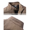 WenVen Mens Slim Utility Coat Spring Business Casual Military Jacket