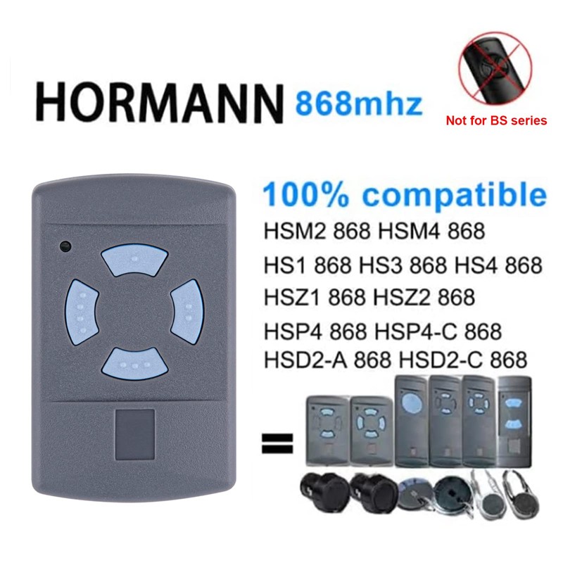Handheld Transmitter Remote Control Transmitter Compatible with 868.3 MHz Hormann