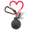 Cox Sportif LG4FBZ01L BK00 Ball Holder with Clip Heart Carabiner