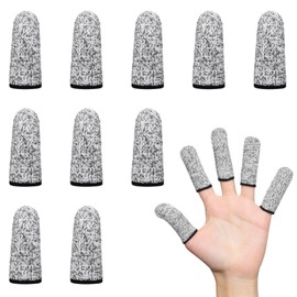 10 PCS Finger Cots Cut Resistant Protector Finger Sleeve Finger Gloves Life Extender Thumb Protector for Kitchen Work Reusable Sculpture Anti-Slip DIP Working Gardening