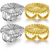 Earring Backs 18K White Gold Plated Sterling Silver Hypoallergenic Earring