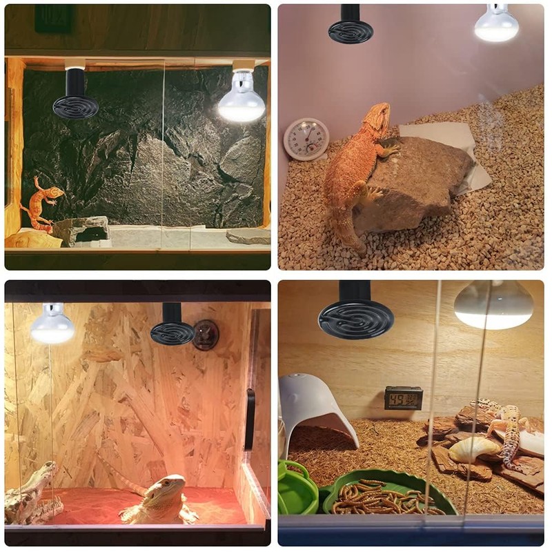 LUCKY HERP 150W Ceramic Heat Emitter, Reptile Heat Bulbs, Ceramic