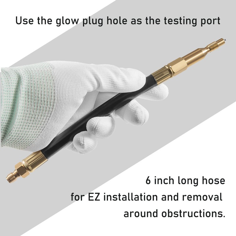 Diesel Compression Tester Adapter Hose Fit for Ford Power Stroke