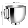 Stainless Steel Mixer Bowl for Kitchenaid Stand Mixers 4.5-5 QT