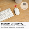 Macally - Ratón inalámbrico Bluetooth para Mac y PC, Botones