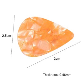 PLABBDPL Pack of 40 Guitar Plectrums 0.46 mm for Acoustic Guitar, Electric Guitar, Ukulele, Bass, Guitar Picks (10 Colours)