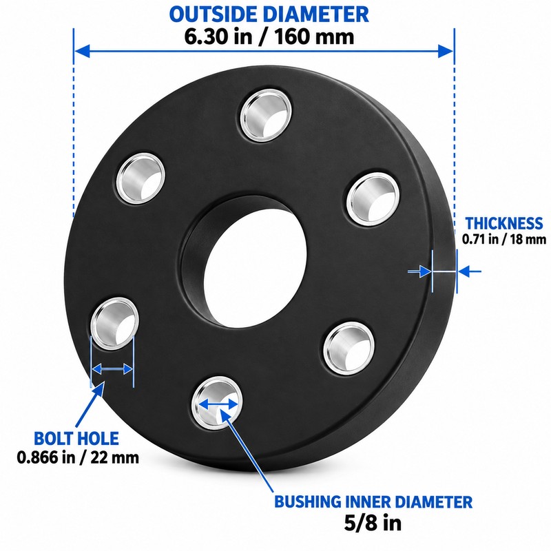 4-Pack Rotary Cutter Flex Coupler Rubber Disc Kit, Replaces 00762215