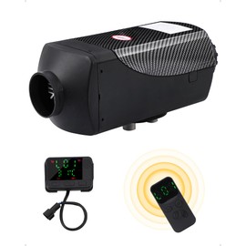KYBOLT 12V 8KW Diesel Air Heater with 15L Tank & Muffler, Vehicle Parking Heater with LCD Thermostat Display & Wireless Remote Control for Trucks, Trailers, Boats, and RVs