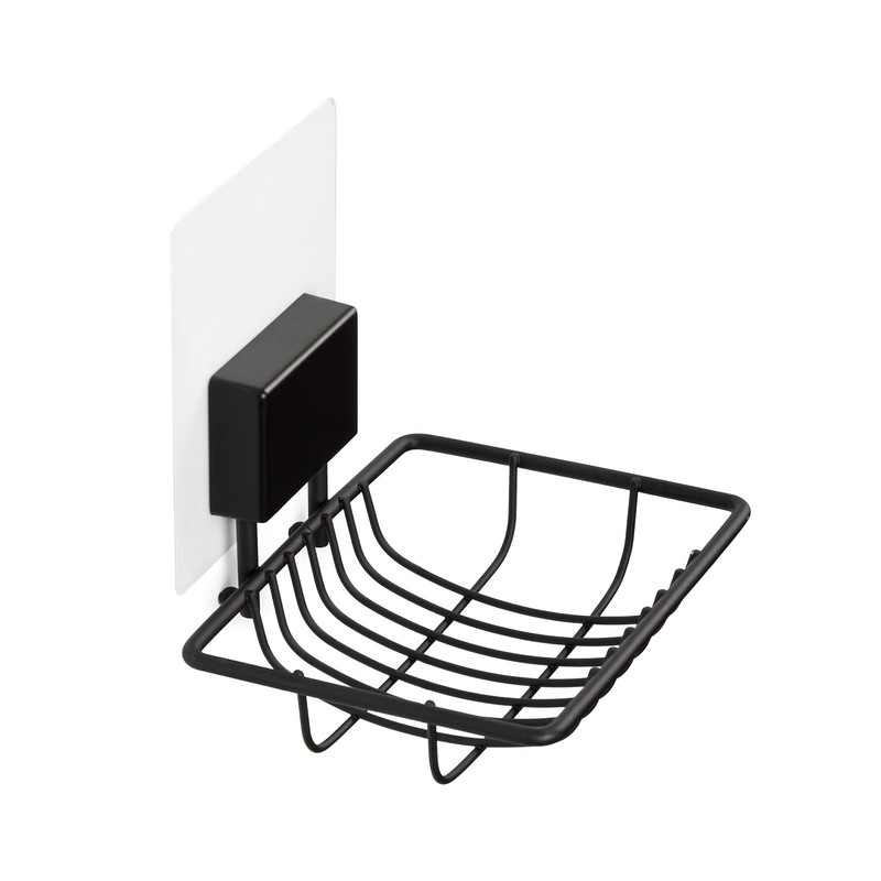 Compactor Soap Dish, Iron, Black, 11.5 x 9.5 x 10cm