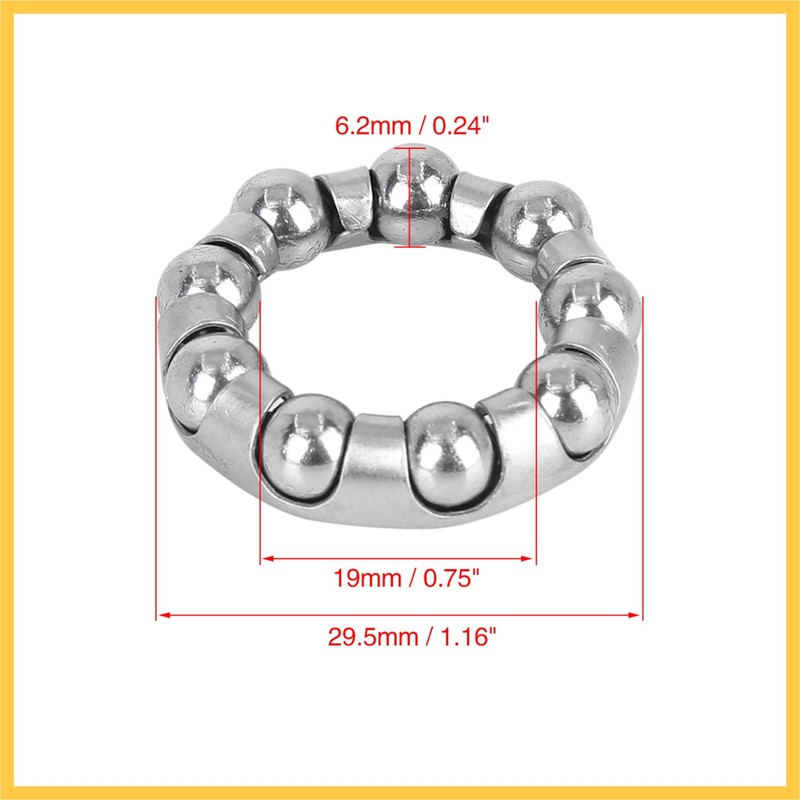 BULLSPANN Ball Bearing Cage Crank Bearing Mid Axle Wheel Bearing