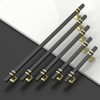 Coinkoly 10 Pack 7 Inch(177mm) Black and Gold Cabinet Pulls