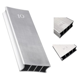 TUOREN Two-Way Guitar Bass Fingerboard Radius Sanding Block 10"/14" Aluminum Guitar Fret Leveling Fingerboard Sanding Beam Guitar Luthier Repair Maintenance Tool