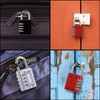 3 Pcs Combination Padlocks, 4 Digit Combination Padlocks Lock, Heavy