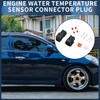 INFINAUTO 2 Pin Engine Water Temperature Sensor Connector Plug, 2.2mm