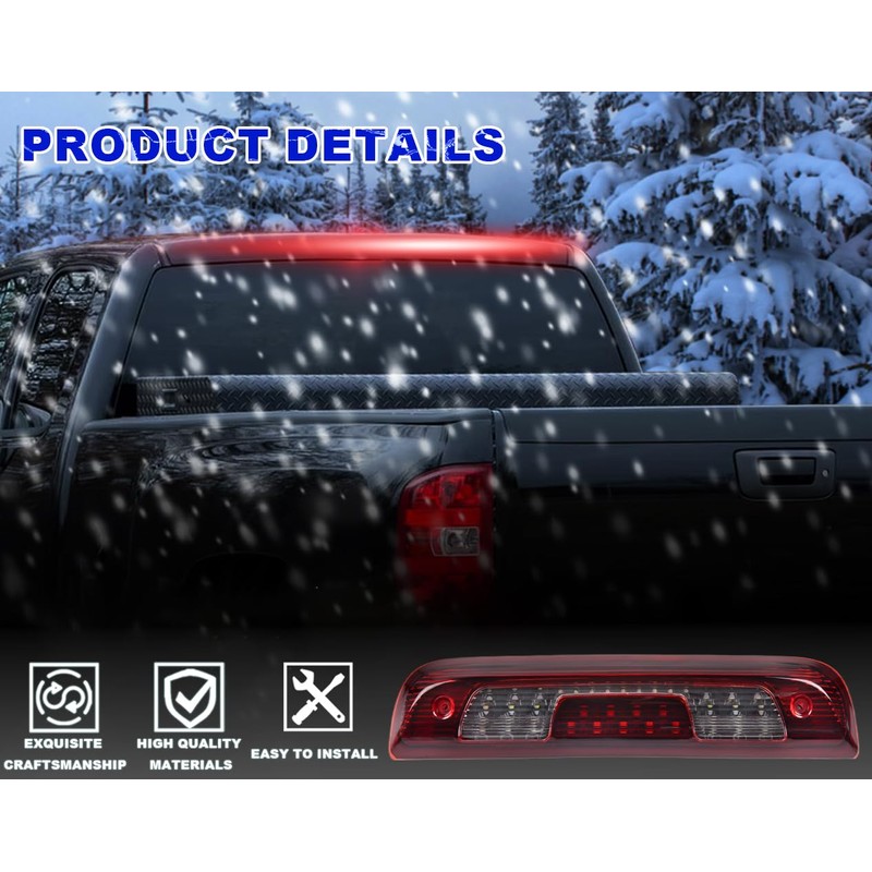 PIT66 LED 3rd Brake Light, Compatible with 14-18 Chevy Silverado/14-18
