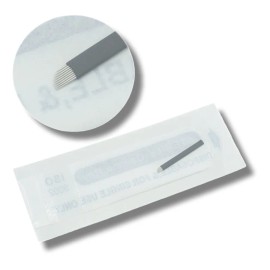 Set 50 Agujas Microblading Navajas Pin O Lengua De Gato