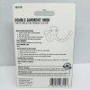 ACE Double Garment Hook Satin Nickel 2 Pack #5617675