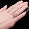 Uloveido Women's 3 pcs Promise Engagement Rings Set for Her,